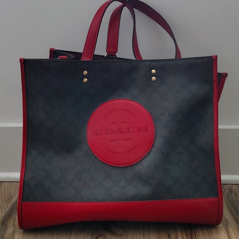 Coach Tote Bag Burgundy